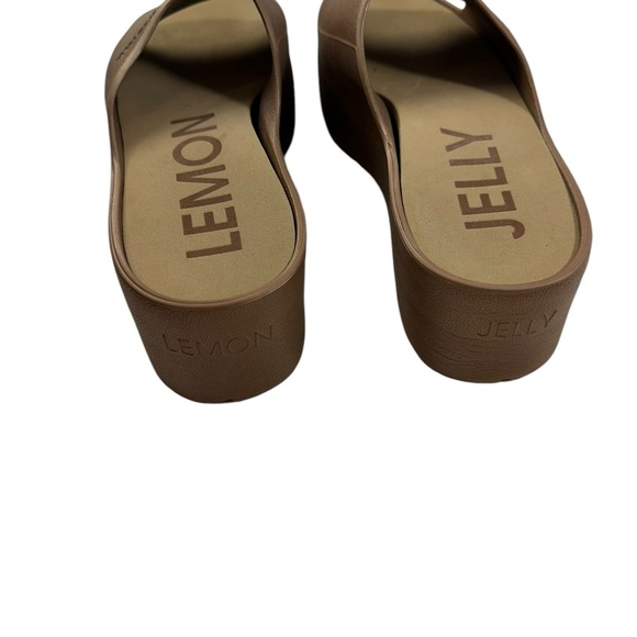 Lemon Jelly Sunny Vegan Bronze Platform Slides Size EU 41 Slip On Shoes - Picture 8 of 8